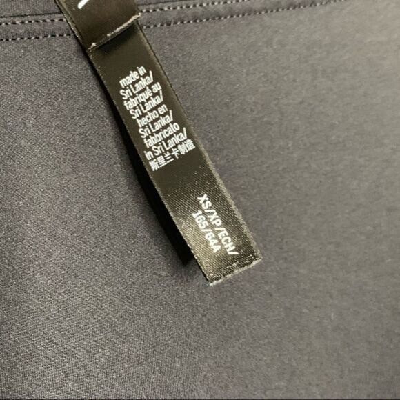 VS black plaid flare split hem pants checker print - Picture 5 of 6